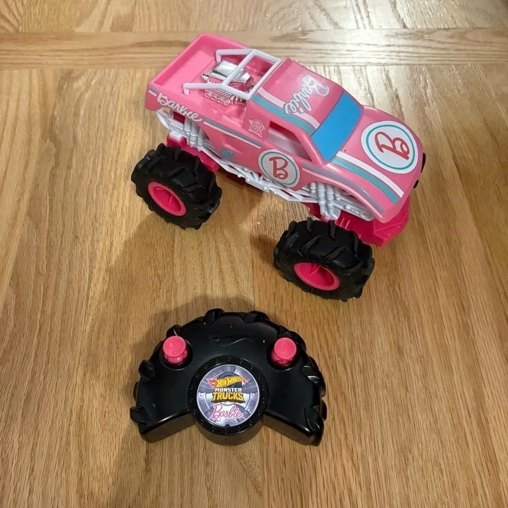 Barbie Hot Wheels Monster Truck RC Car Toy Remote Pink